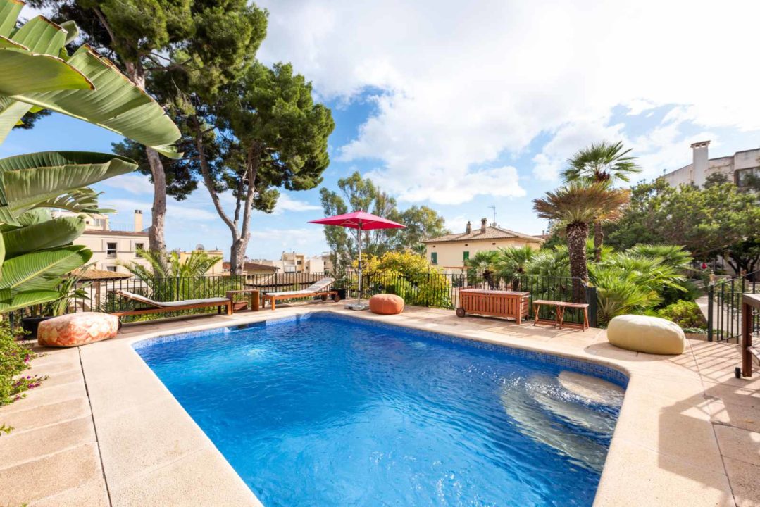 Foto piscina del palacio Son Armadams de Palma