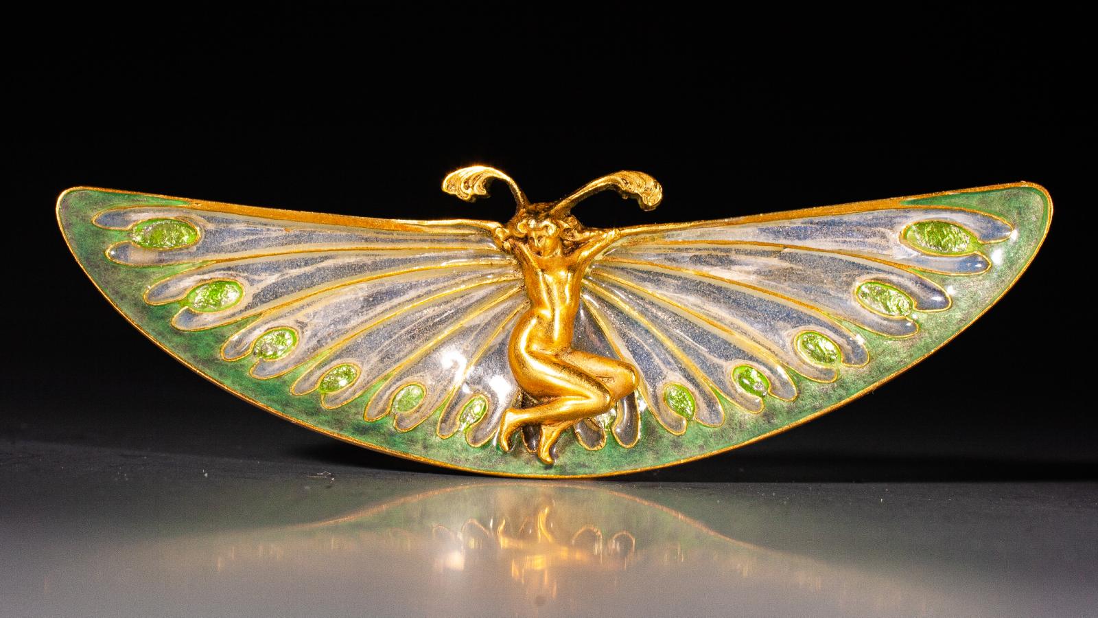 Broche ‘Ninfa’ esmaltado y en oro, de René Lalique (1897), de la galería Epoque Fine Jewels. - imagen 6