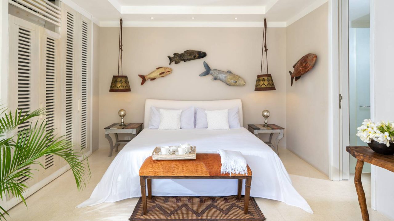 Fotografía de una habitación de lujo del Billionaire Resort & Retreat Malindi de Kenia.