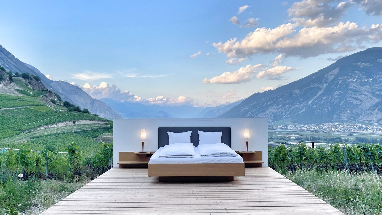 Una suite al aire libre en plenos Alpes suizos