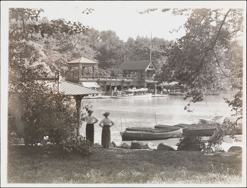Imagen del lago de Central Park en 1860