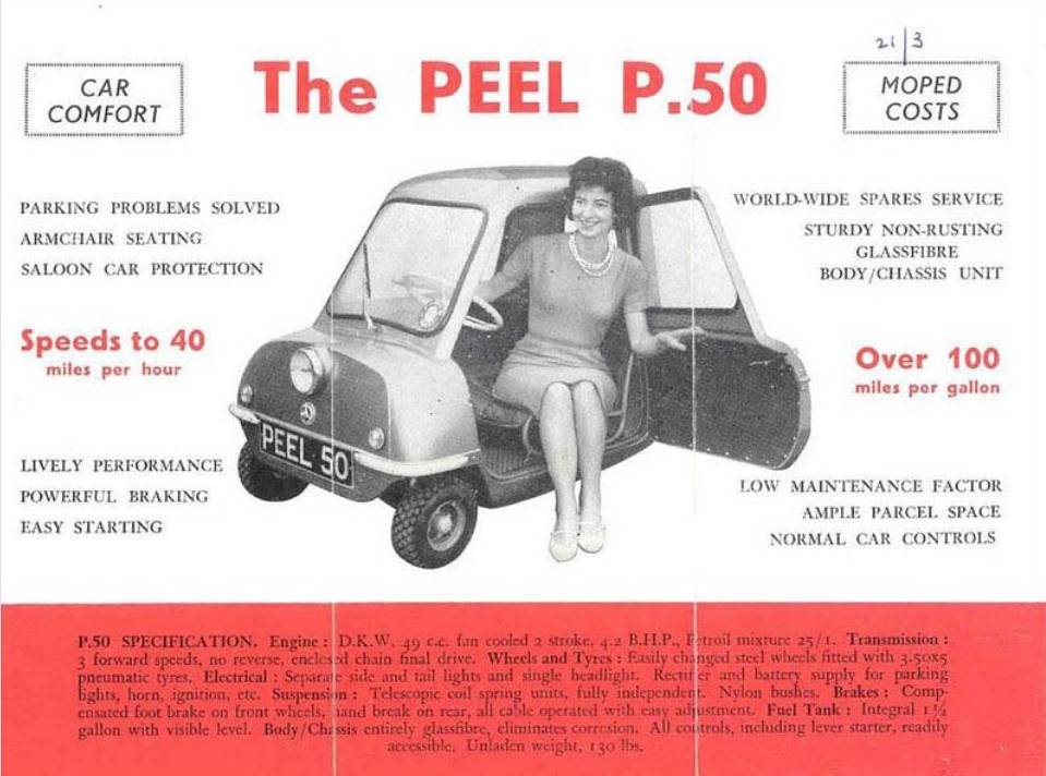 Foto cartel promocional de Peel 50 en los años 60'