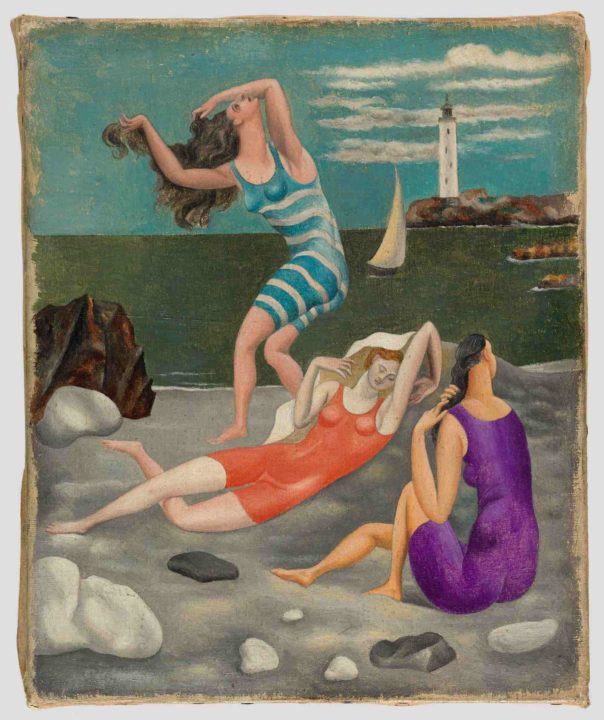 Foto Pablo Picasso. Las bañistas, 1918. Óleo sobre lienzo. 27 x 22 cm. Musée national Picasso-Paris, donación en 1979. 