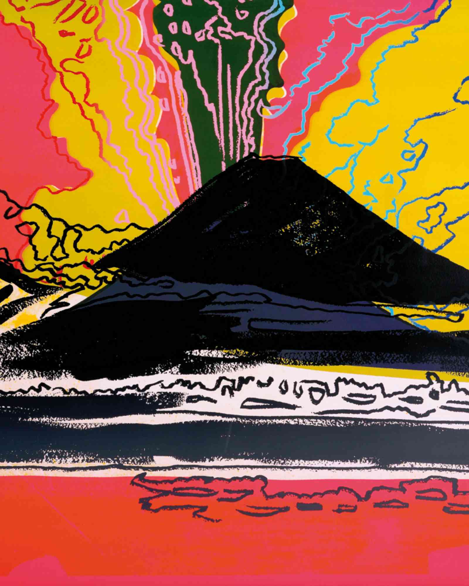 “El Vesubio”, Andy Warhol, 1985. Serigrafía, papel en tinta de color. - imagen 5