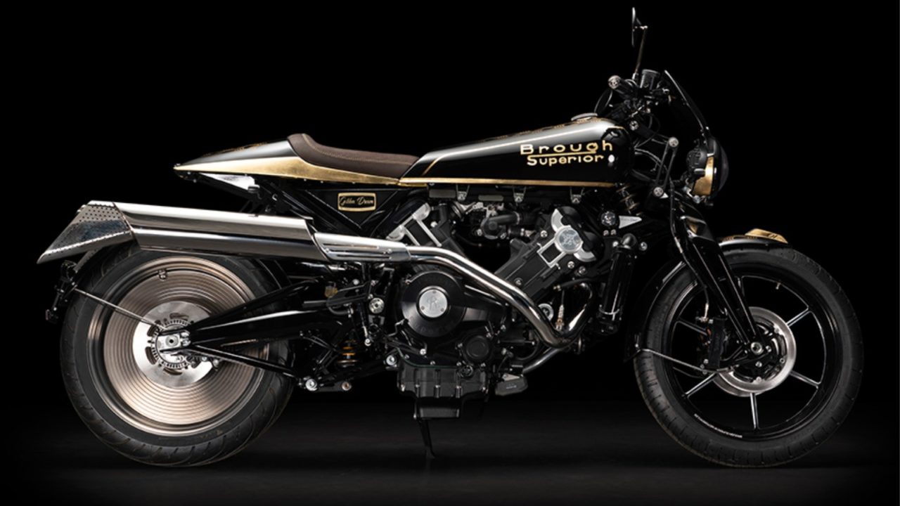 Versión Golden Dream de la moto Brough 